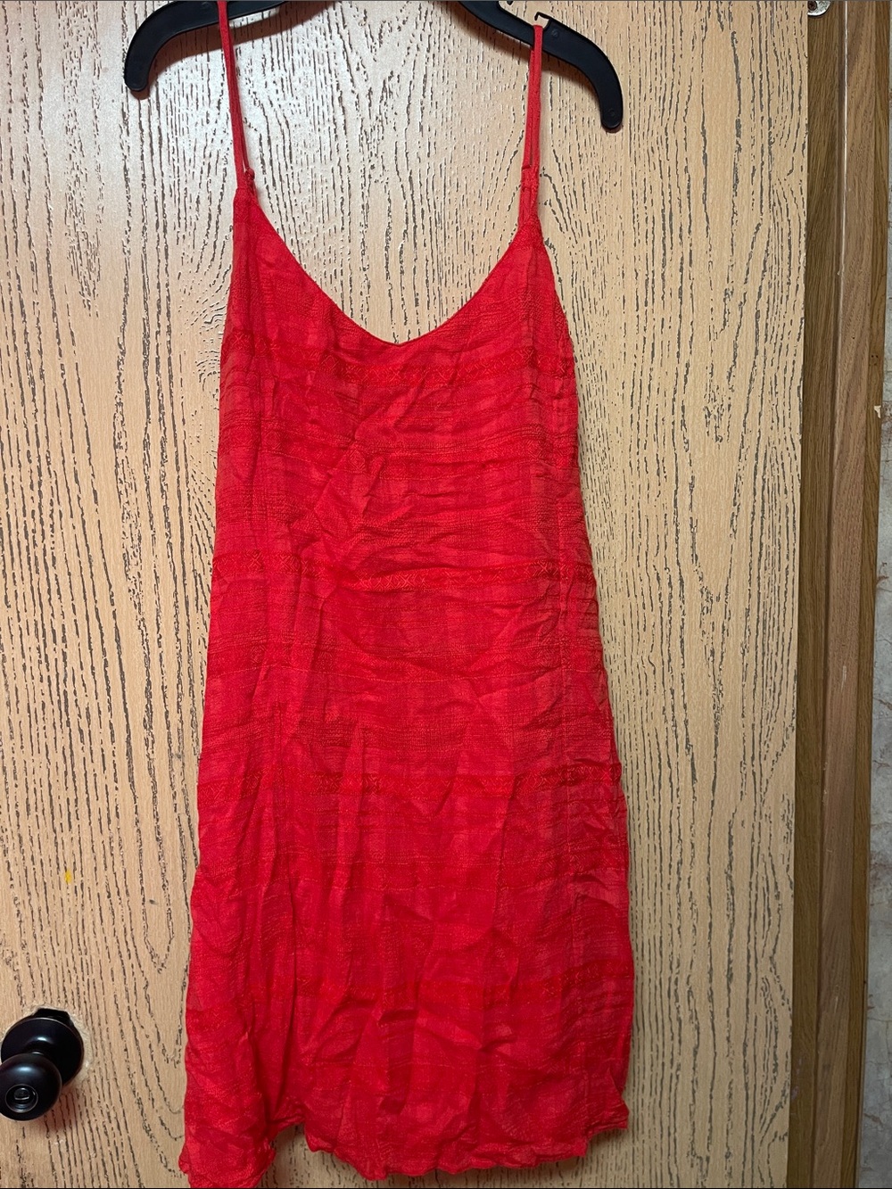 American Eagle Outfitters Red Spaghetti Strap Mini Dress